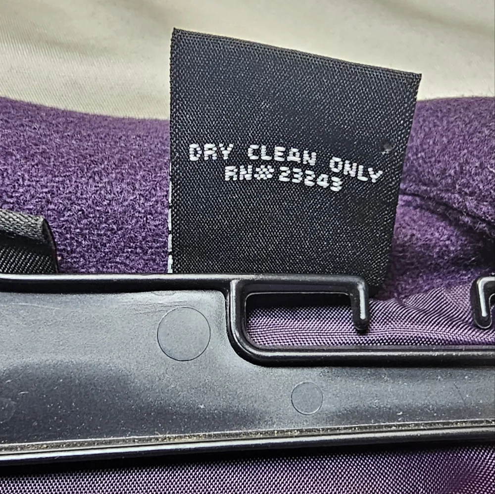 New York & Company purple blazer wool blend size 4 - Picture 10 of 11